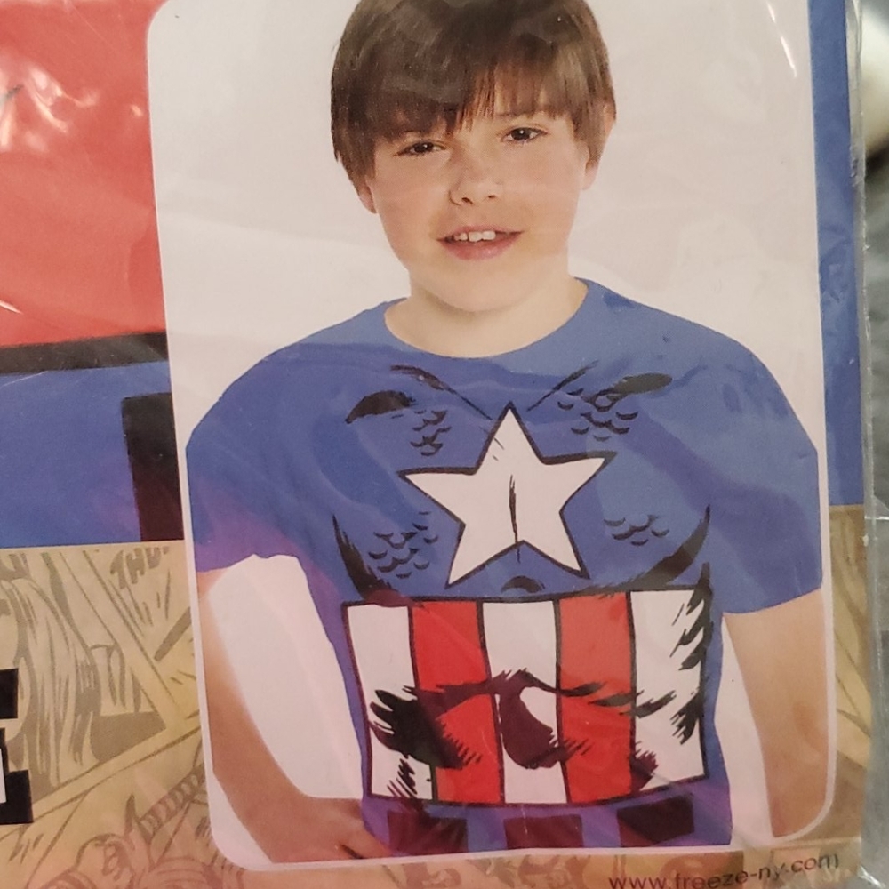 Kids superhero tshirt costume top by marvel